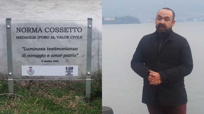 Fabio Volpe targa Norma Cossetto