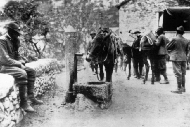 alpini asino fontana intra 1920