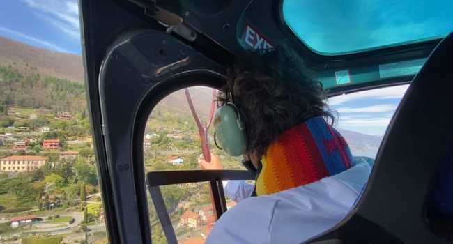 benedizione elicottero