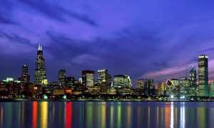 chicago night skyline 2