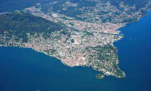 Aerial image of Verbania view from the south