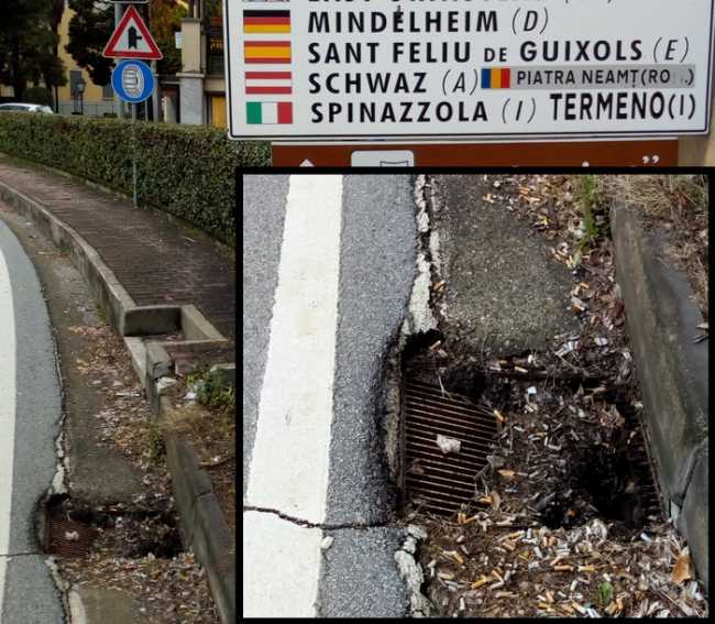 tombino ticino sfondato