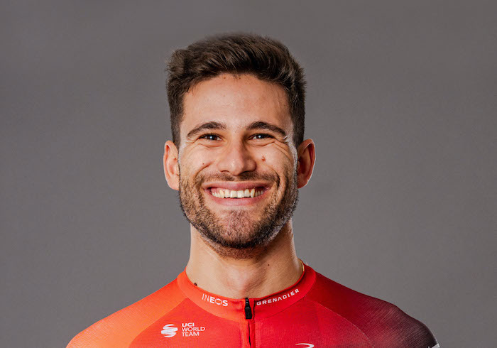 Filippo Ganna al via della Volta di Algarve in Portogallo