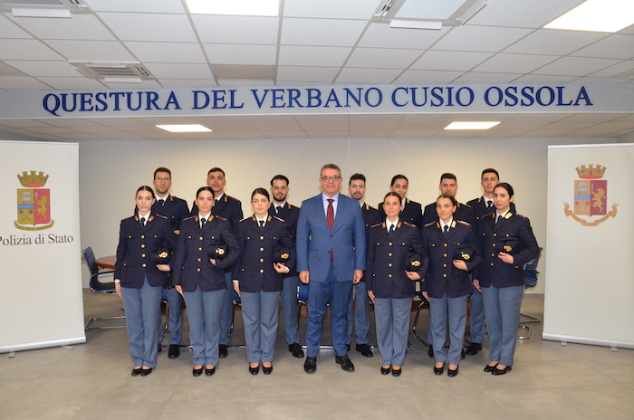 Questura del VCO, 13 nuovi agenti in prova 