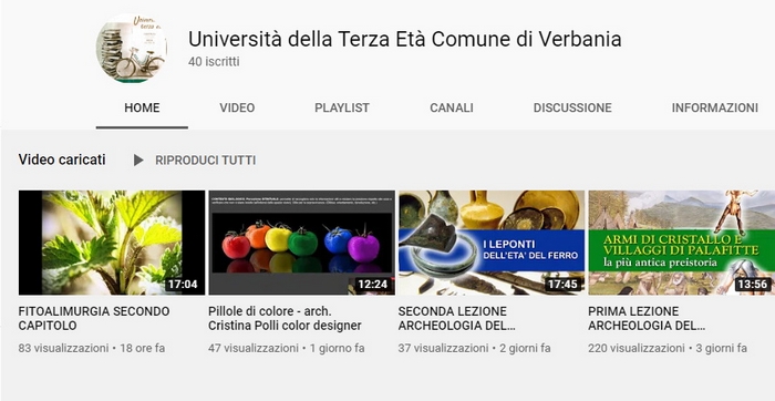 L’Università della Terza Età si adatta e sbarca su Youtube