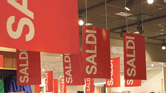 Saldi estivi da oggi e sino al 28 agosto