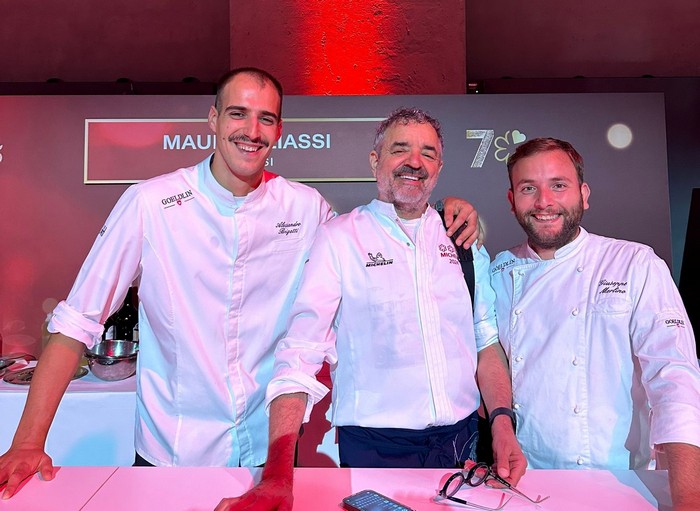 Lo chef verbanese Brigatti al galà pluristellato del 70° della Guida Michelin