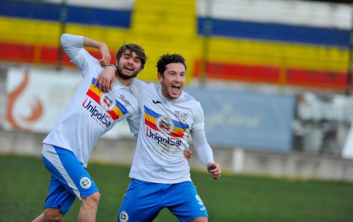 Bini con una doppietta stende l'Oleggio. Città di Verbania prima da sola