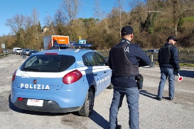 polizia blocco