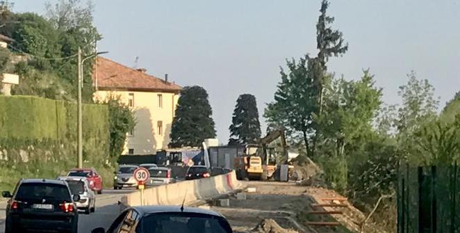 Lavori alla ciclabile, senso unico sulla ss 34 Fondotoce-Suna