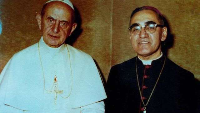 pope paul vi and oscar romero 1526639722