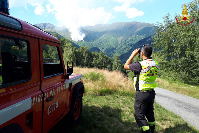 Troppo caldo, ripartono gli incendi in Cannobina e nella Bassa Ossola 